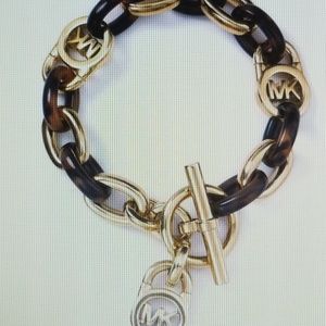 Michael Kors Tortoise and Gold Bracelet